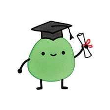 Ilustración de personaje Cronopio graduado con birrete, simbolizando alto nivel en Neuropsicología.