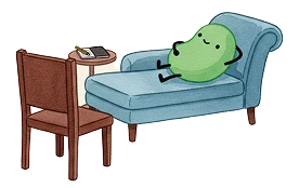 Ilustración de personaje Cronopio graduado con birrete, simbolizando alto nivel en Neuropsicología.