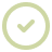 Ícono de verificación verde que indica un punto clave del método Cronopio.