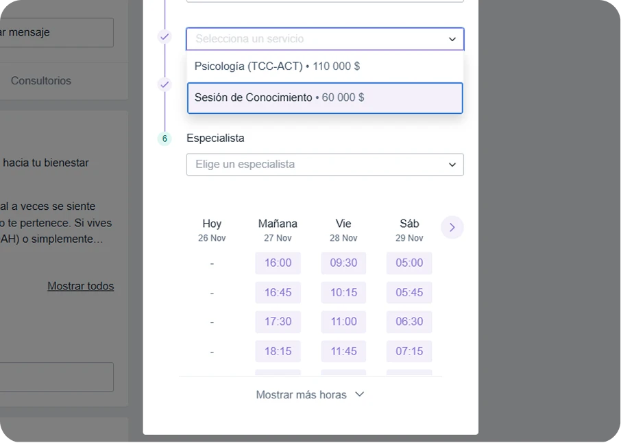Cronopio en videollamada con especialista, representa la sesión virtual.